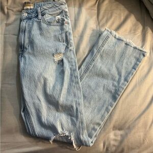 Light Blue Distressed Women Jeans